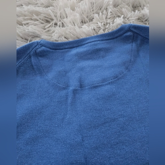 NWT Polo Ralph Lauren Cotton Embroidered Logo Crewneck Sweater Blue Mens XL - Picture 12 of 16